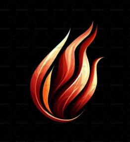 Abstraktes Buschfeuer